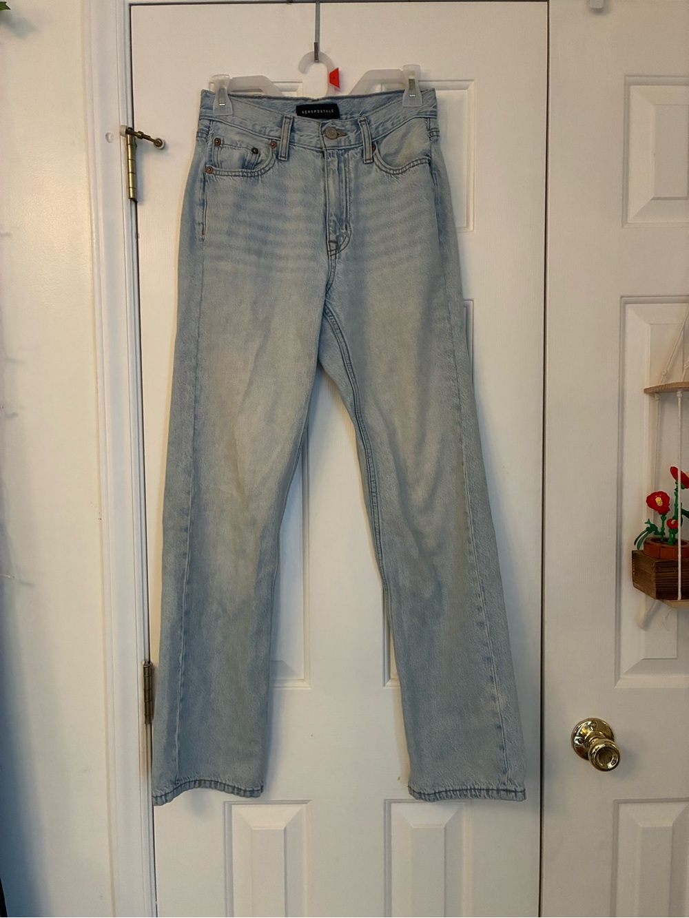 Aeropostale Light Wash Wide Leg Jeans